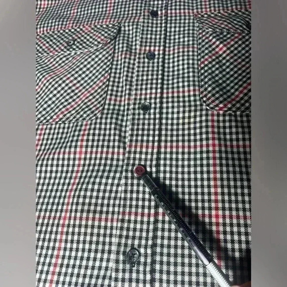 Vintage 90s Eddie Bauer McKinley Cloth Heavy Flannel Plaid Shirt Men’s XL - Picture 8 of 10